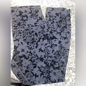 lululemon athletica Floral Gray align leggings 25”